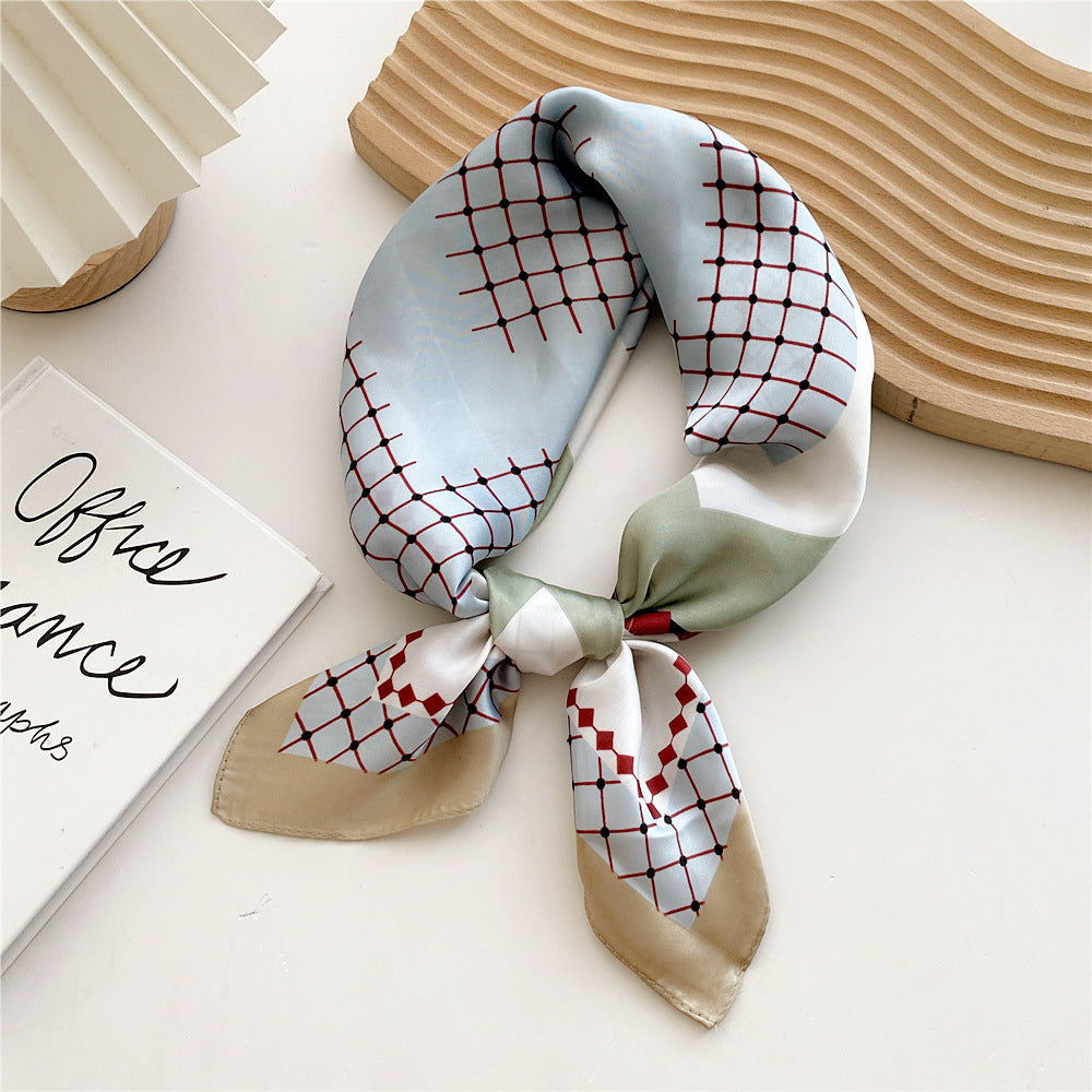 Soft Silk Patterned Women's Scarf