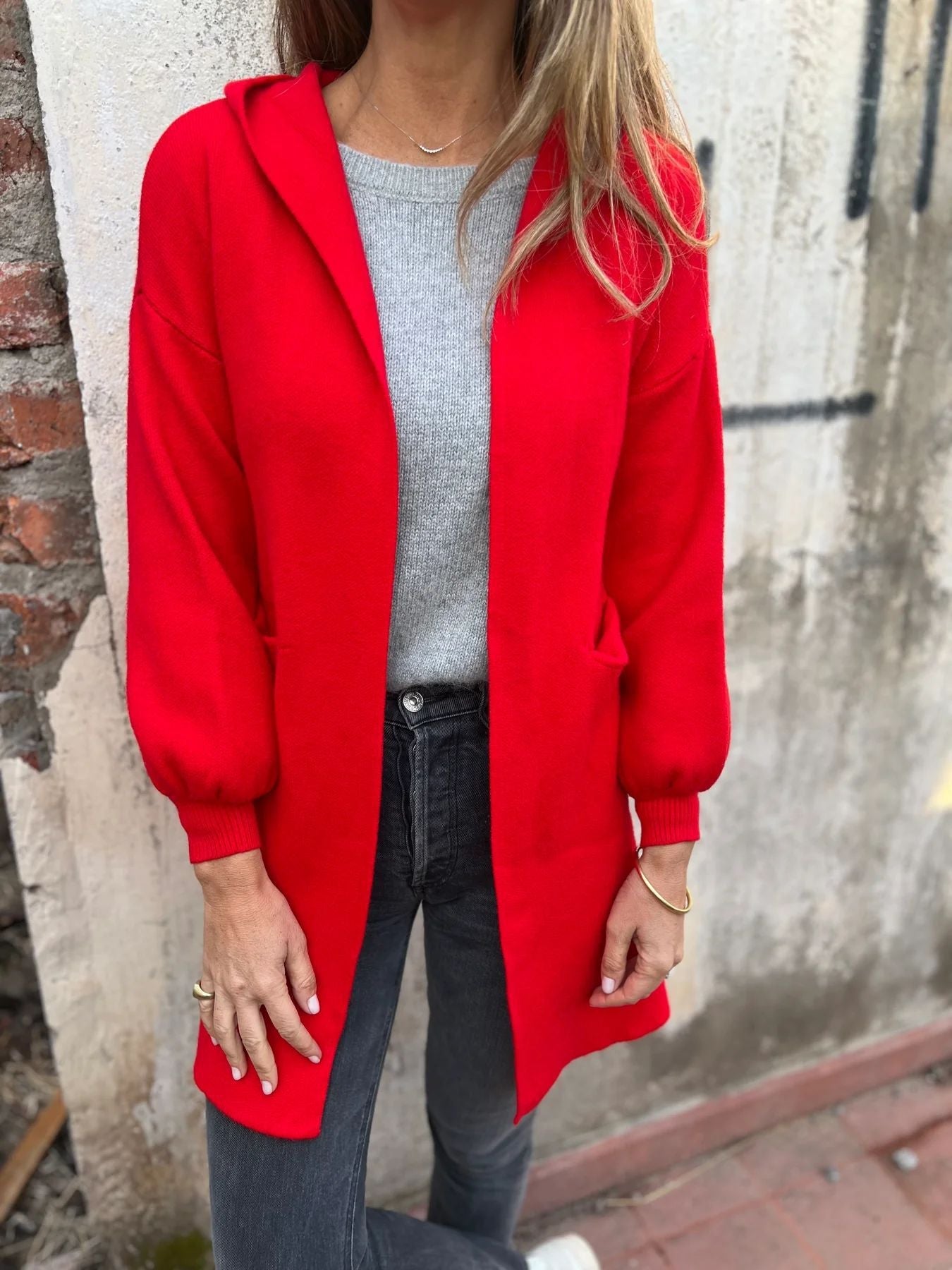 Cozy Hooded Sweater for Daily Wear - Vossary