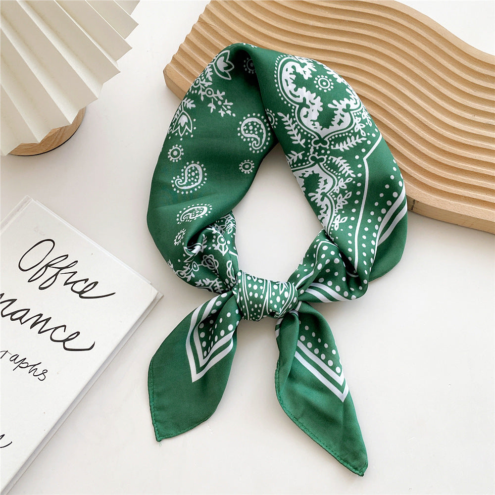 Soft Silk Patterned Women's Scarf