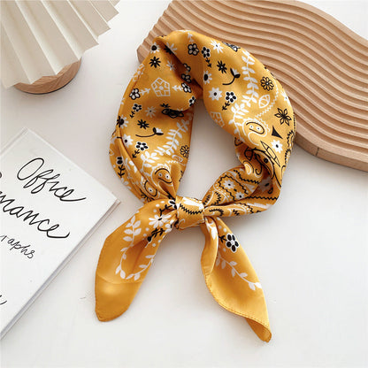 Soft Silk Patterned Women's Scarf