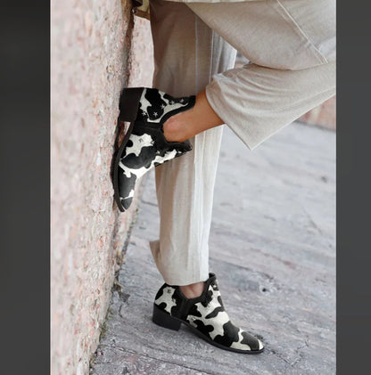 Embroidered Cowboy Ankle Boots
