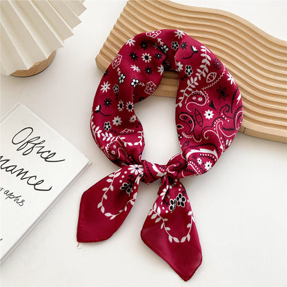 Soft Silk Patterned Women's Scarf
