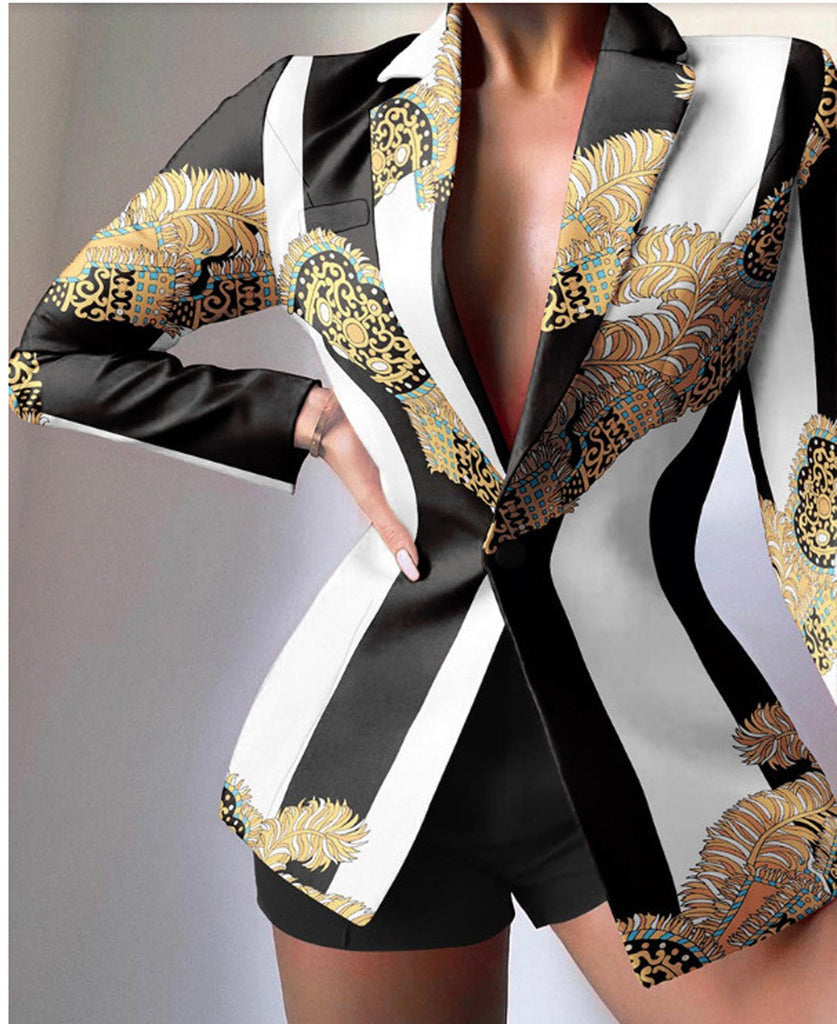 Classic 2-Piece Leopard Print Suit