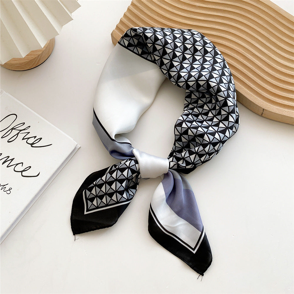Soft Silk Patterned Women's Scarf