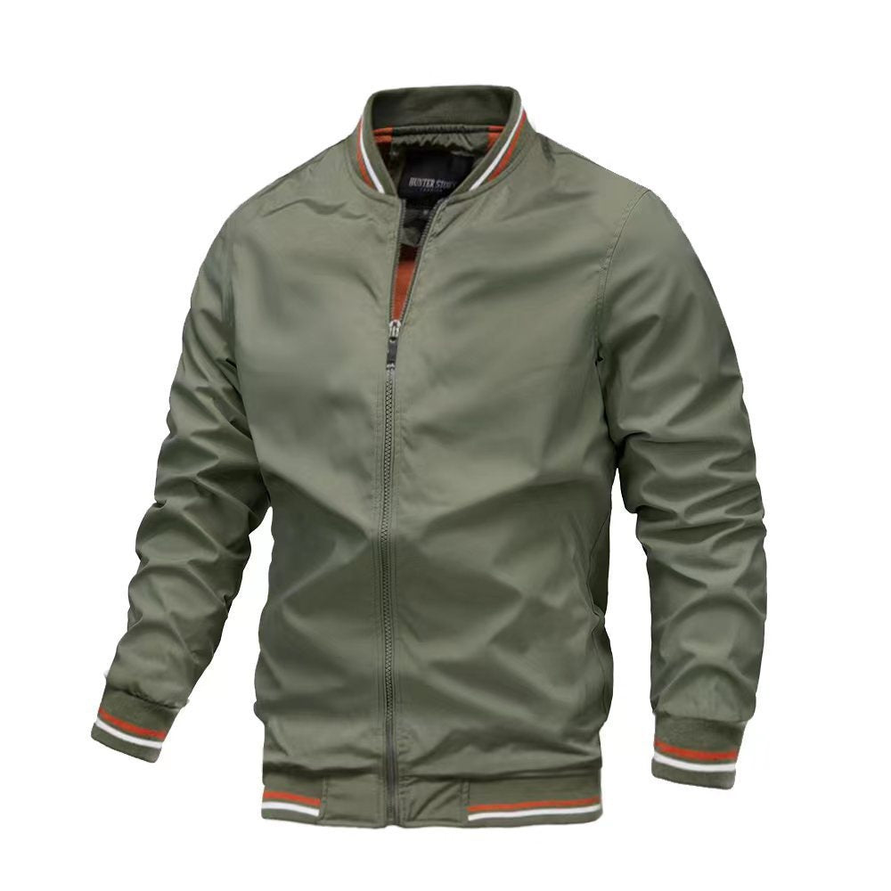 Waterproof Slim Fit Mens Zip Jacket