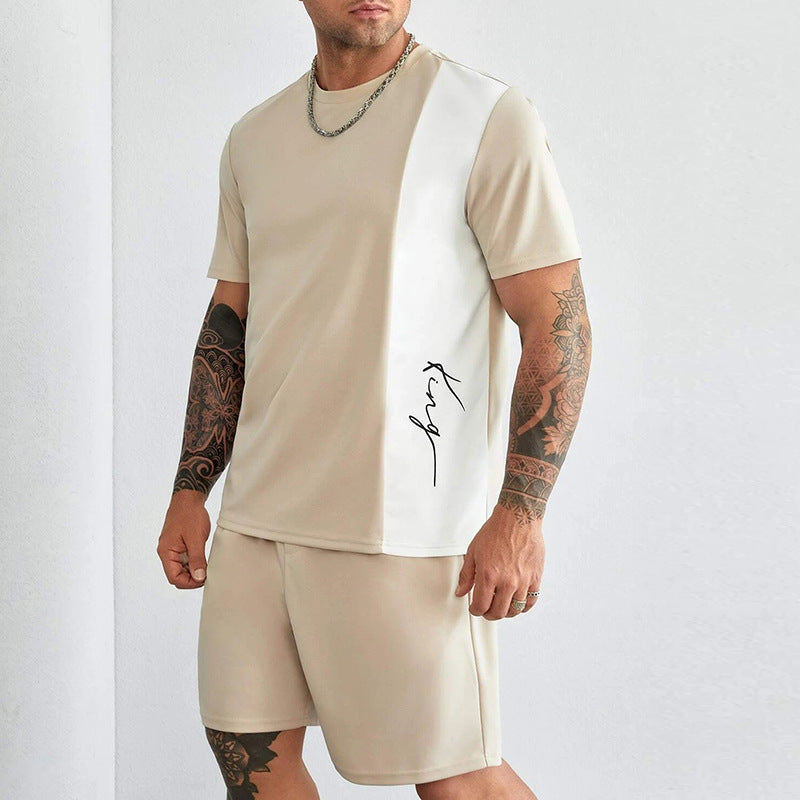 Casual Cotton Shorts and Tee Set for Men - EasyApparels