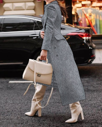 Classic Ladies Winter Overcoat - EasyApparels