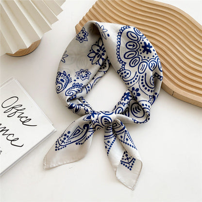 Soft Silk Patterned Women's Scarf