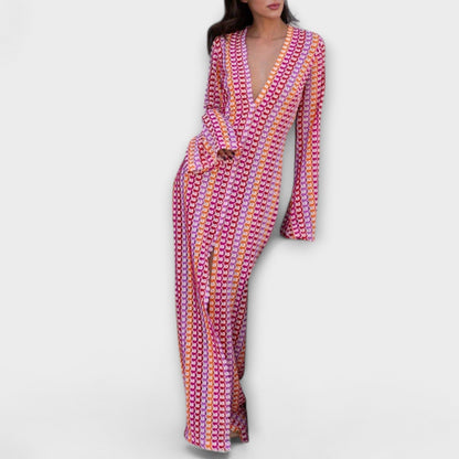 Comfy V-Neck Summer Maxi Dress