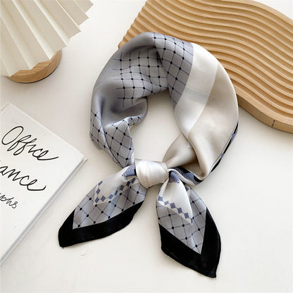 Soft Silk Patterned Women's Scarf