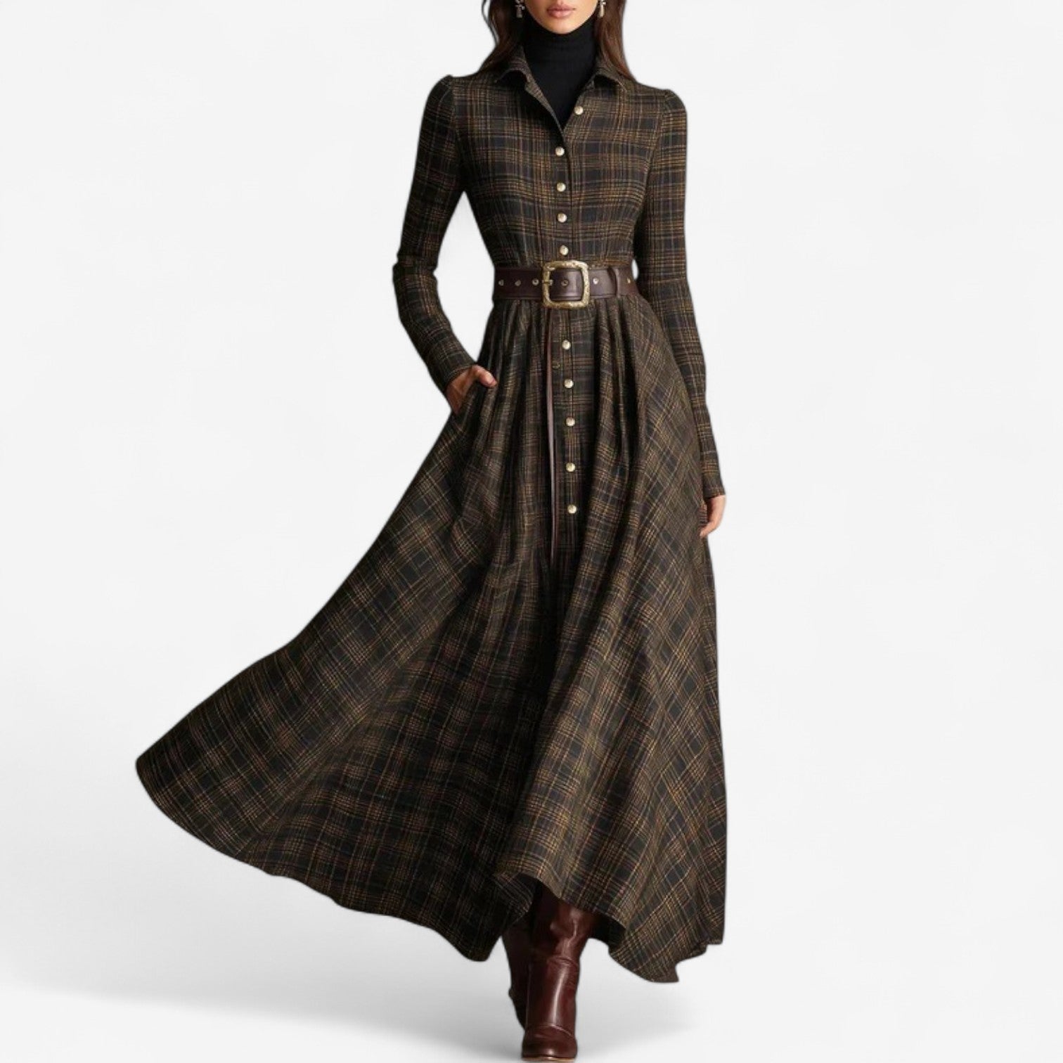 Boho Chic Long Floral Dress - Vossary