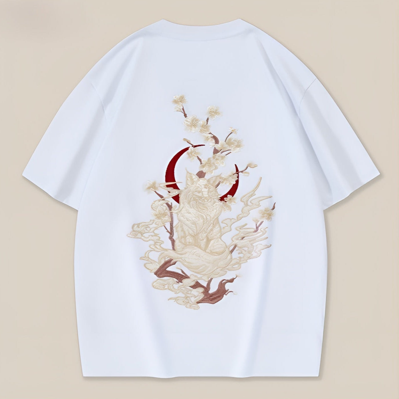 Floral Pattern Casual Tee - Vossary