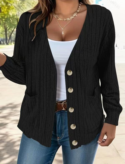 Cozy Women's Cardigan with Pockets