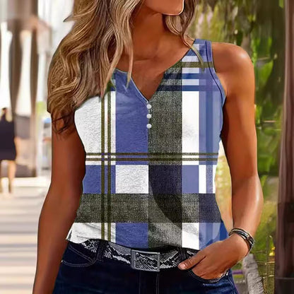 Fitted Ladies V Neck Tank Top