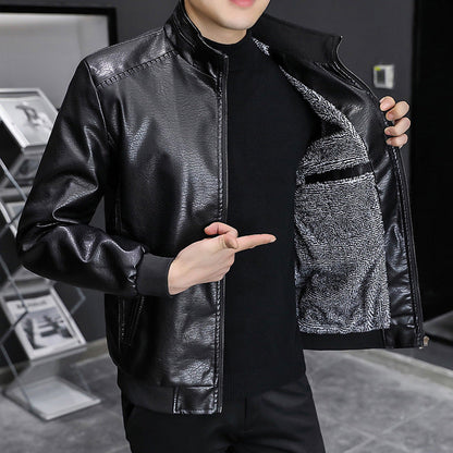 Men's Slim Fit Zip Jacket with Ribbed Hem - EasyApparels