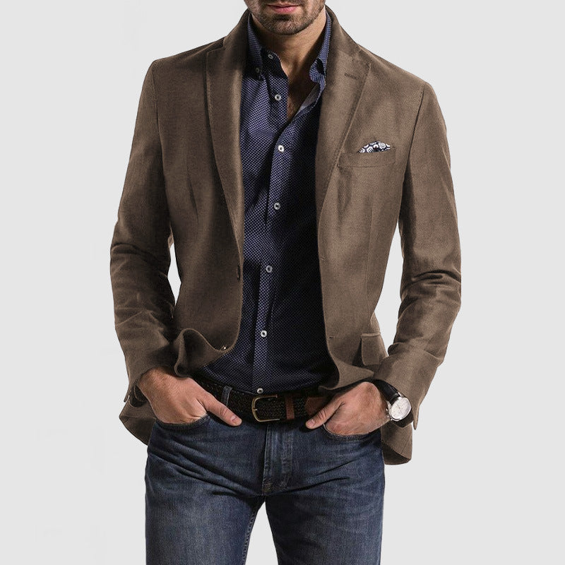 Slim Fit Men's Wool Blazer Classic Style - EasyApparels