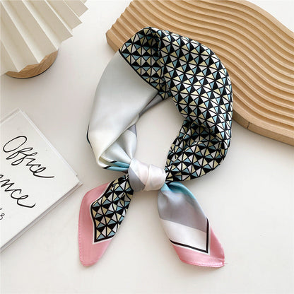Soft Silk Patterned Women's Scarf