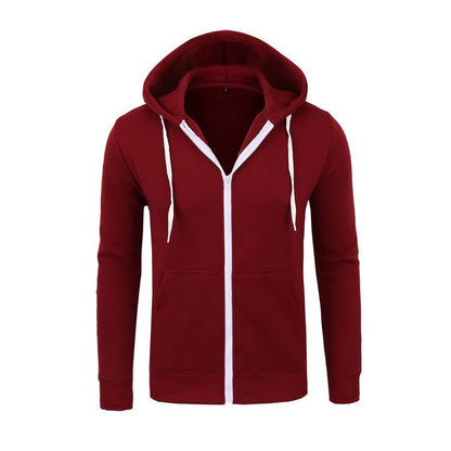 Classic Mens Zip Up Hoodie Jacket