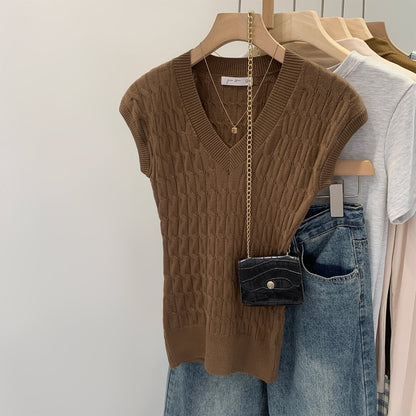 Comfortable Womens Cable Knit Vest