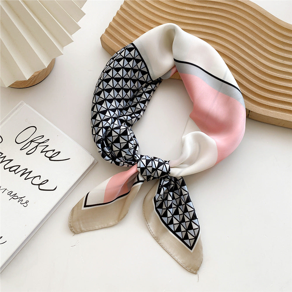 Soft Silk Patterned Women's Scarf