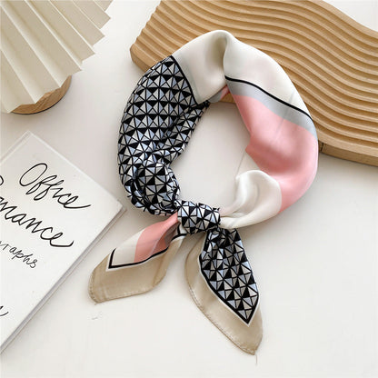 Soft Silk Patterned Women's Scarf