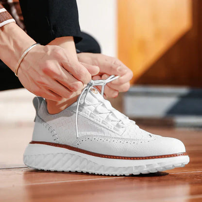 Premium Synthetic Leather Sneakers