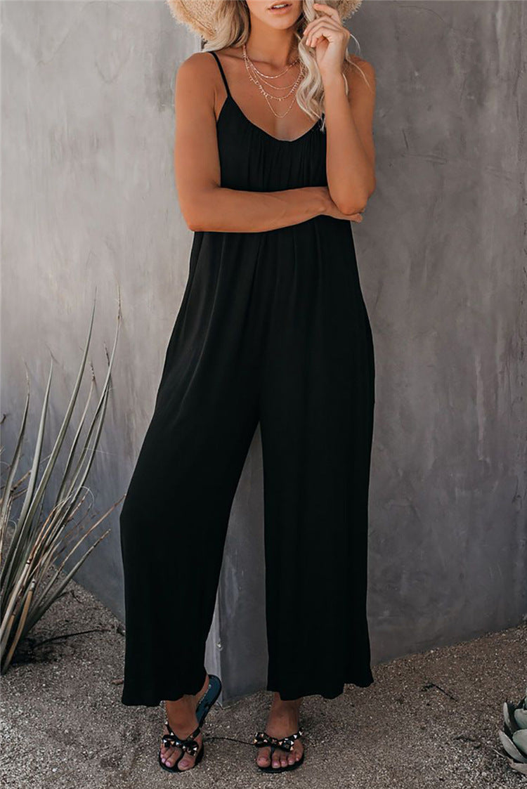 Comfy Women's Full Length Jumpsuit with Pockets - EasyApparels