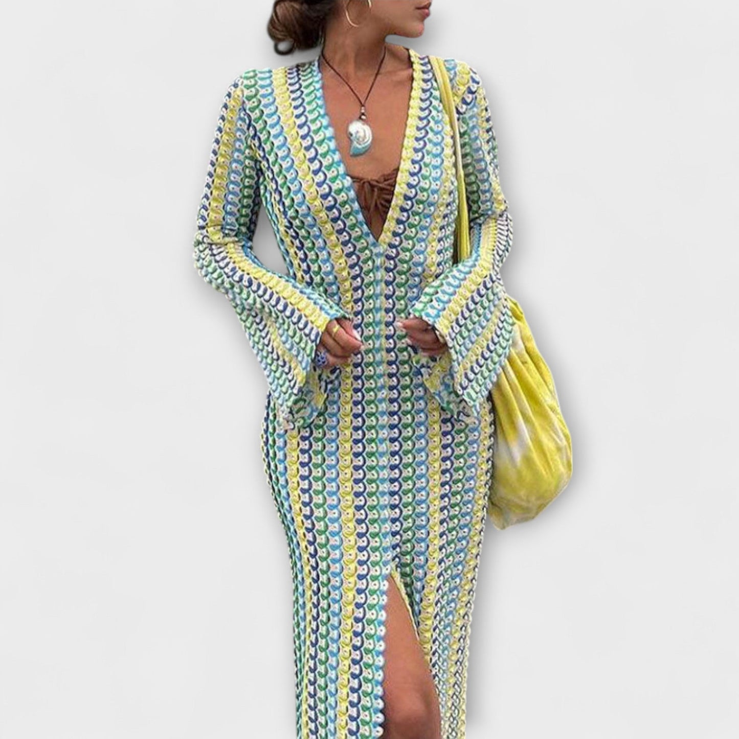 Comfy V-Neck Summer Maxi Dress