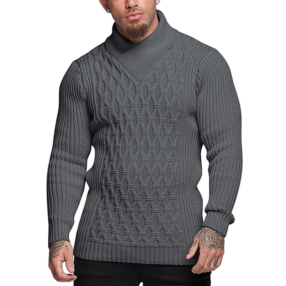 Trendy Slim Fit Crew Neck Sweater - EasyApparels