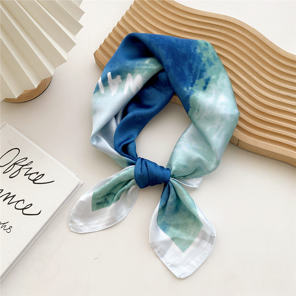 Soft Silk Patterned Women's Scarf