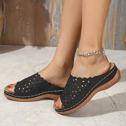 Women's Comfortable Floral Slide Sandals