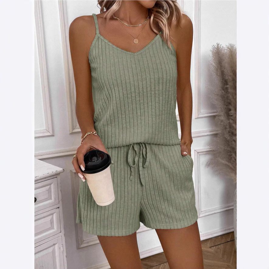 Comfortable Womens Jumpsuit Soft V Neck Relaxed Fit