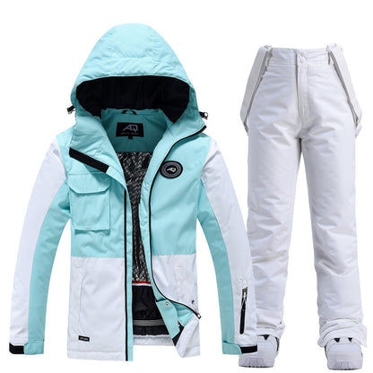 Ladies Snow Ski Jacket and Pants Set Waterproof Windproof