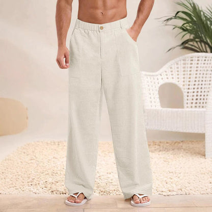 Comfortable Men's Full Length Elastic Pants