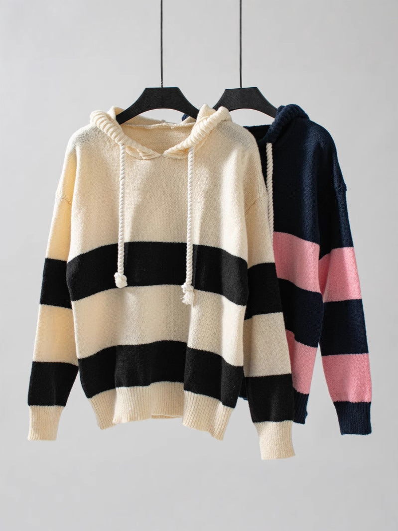 Casual Multicolor Hooded Sweatshirt