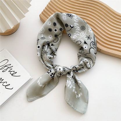 Soft Silk Patterned Women's Scarf