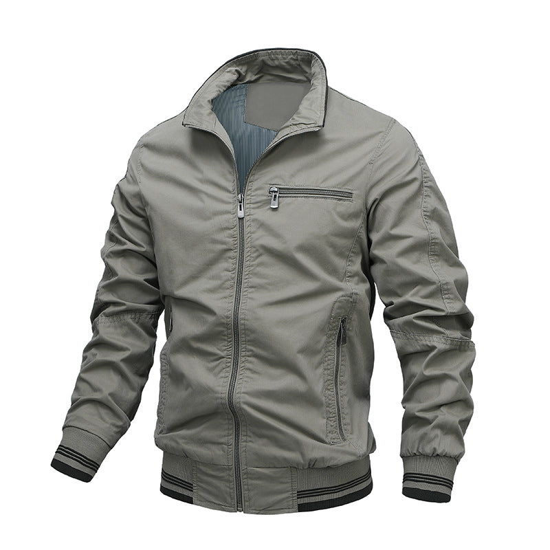 Casual Men's Zip Jacket with Pockets