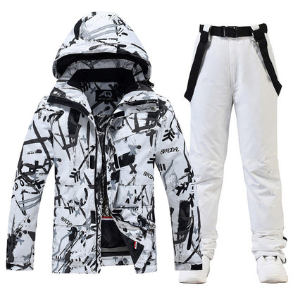 Waterproof Men's Ski Jacket and Pants Set