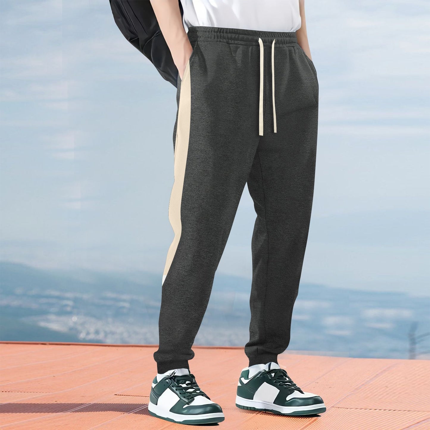 Comfortable Men's Jogger Pants with Elastic Cuff