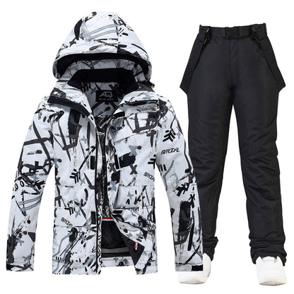 Waterproof Men's Ski Jacket and Pants Set