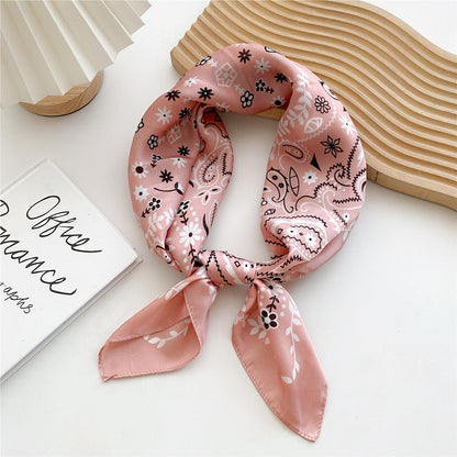 Soft Silk Patterned Women's Scarf