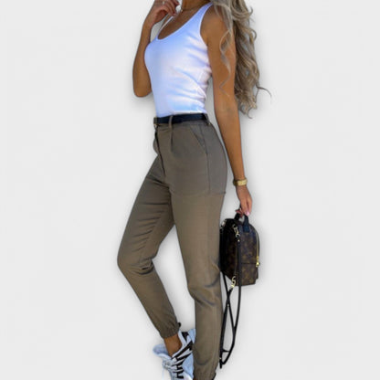 Comfortable Elastic Waist Women's Daily Pants