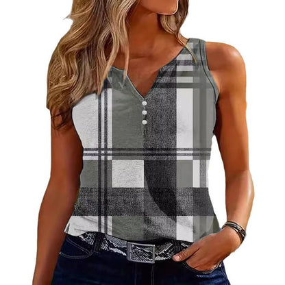 Fitted Ladies V Neck Tank Top