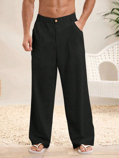Comfortable Men's Full Length Elastic Pants