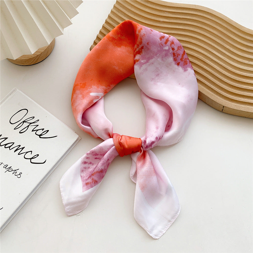 Soft Silk Patterned Women's Scarf
