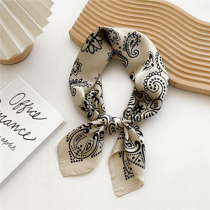 Soft Silk Patterned Women's Scarf