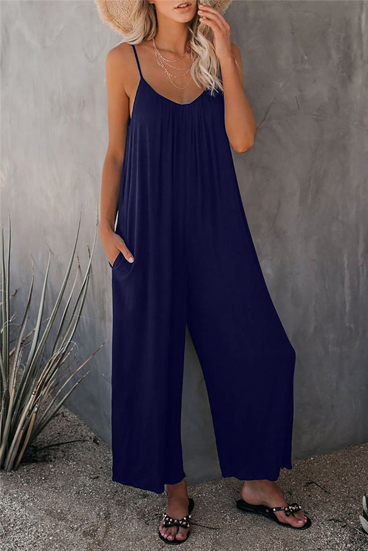 Comfy Women's Full Length Jumpsuit with Pockets