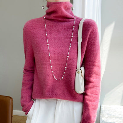 Warm Crew Neck Women's Sweater - Vossary