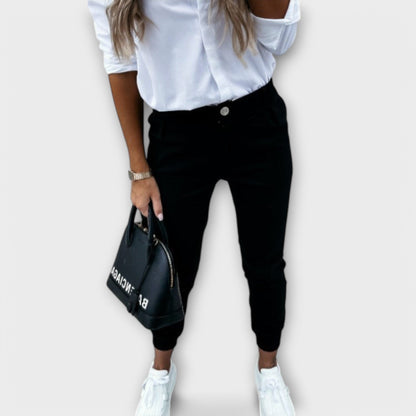 Comfortable Elastic Waist Women's Daily Pants