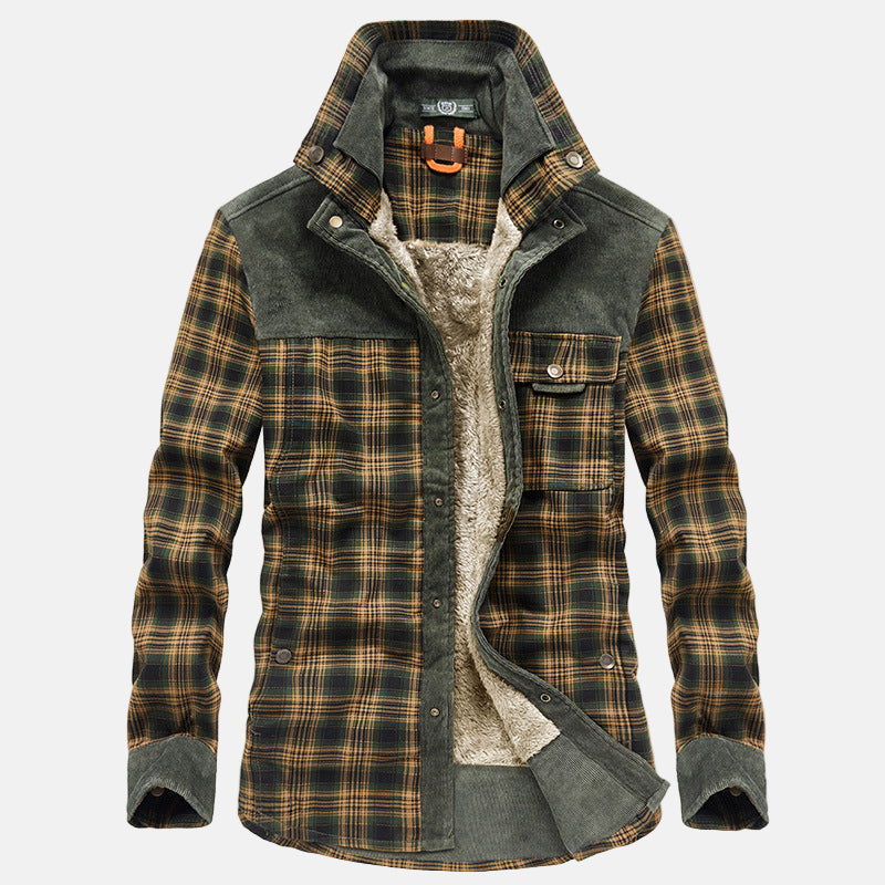 Rustic Plaid Flannel Shirt